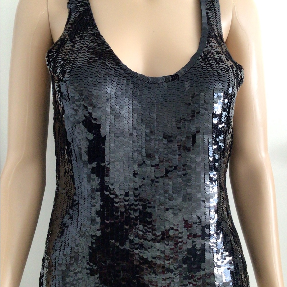 New! CHANEL Black Sequin Camisole Top - FR 38 (4-6 US)